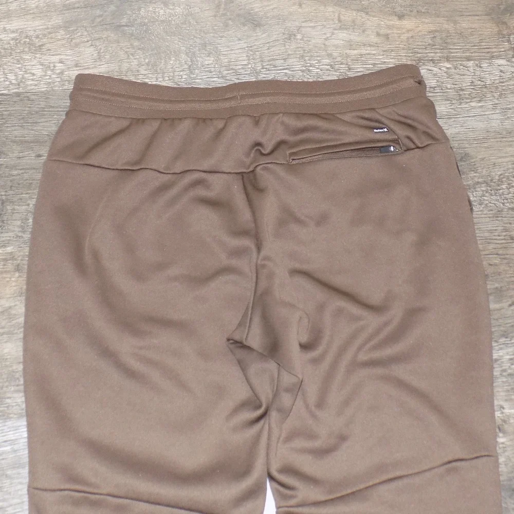 Hurley Joggers Mens Large Brown Tapered Athletic Sweatpants